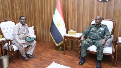 البرهان يلتقي والي سنار